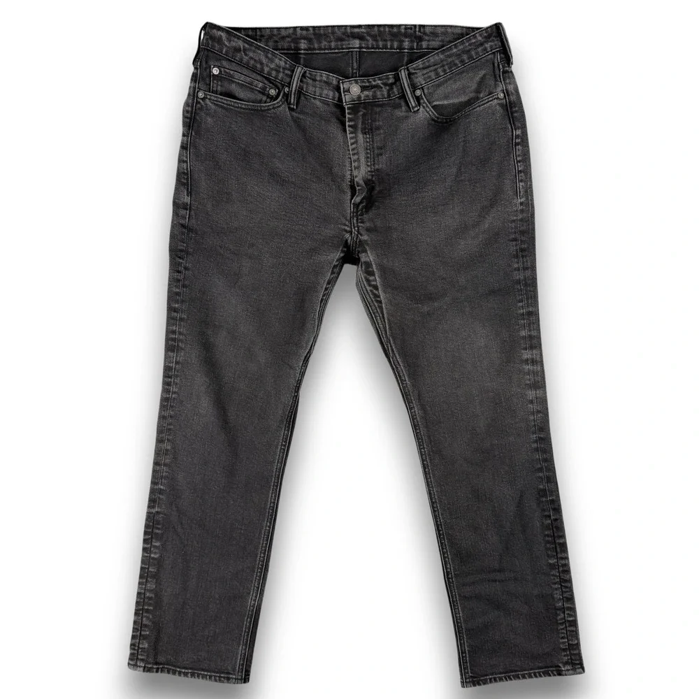 Levi's 511 Jeans Mens 38x30 Gray Slim Fit Reflective Selvedge Denim Gusset Pants